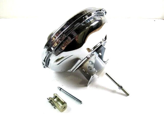 Universal 9" Single Diaphragm Slim Power Brake Booster Chrome B10606C