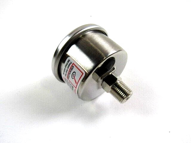 1-1/2'' Fuel Pressure Gauge 0-15PSI White Face F53587