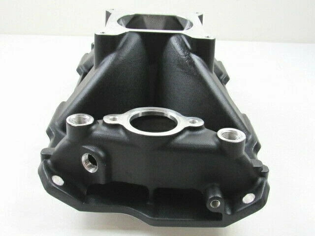 1957-1986 SBC 350 Tall High Rise Intake Manifold 3000-7500RPM Black E42407BK