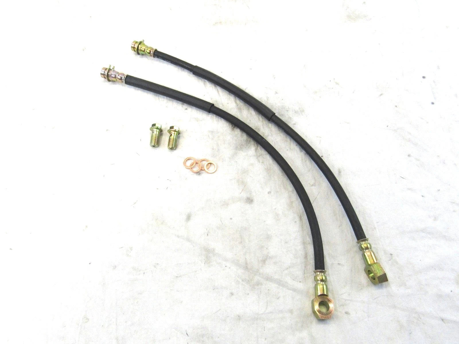 Chevy Ford DOT Universal Brake Lines 18" 7/16 Banjo Rubber B10204