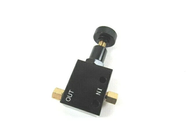 3/8''-24 Adjustable Proportioning Valve 100-1000 PSI Black B10284BK