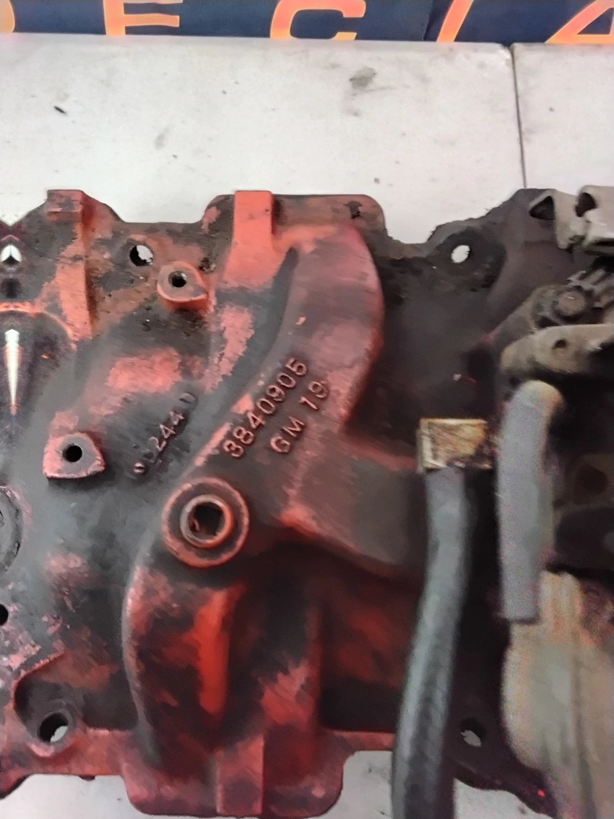 1964 1965 OEM GM Chevrolet 2 Barrel Intake Manifold #3840905 With Rochester Carb