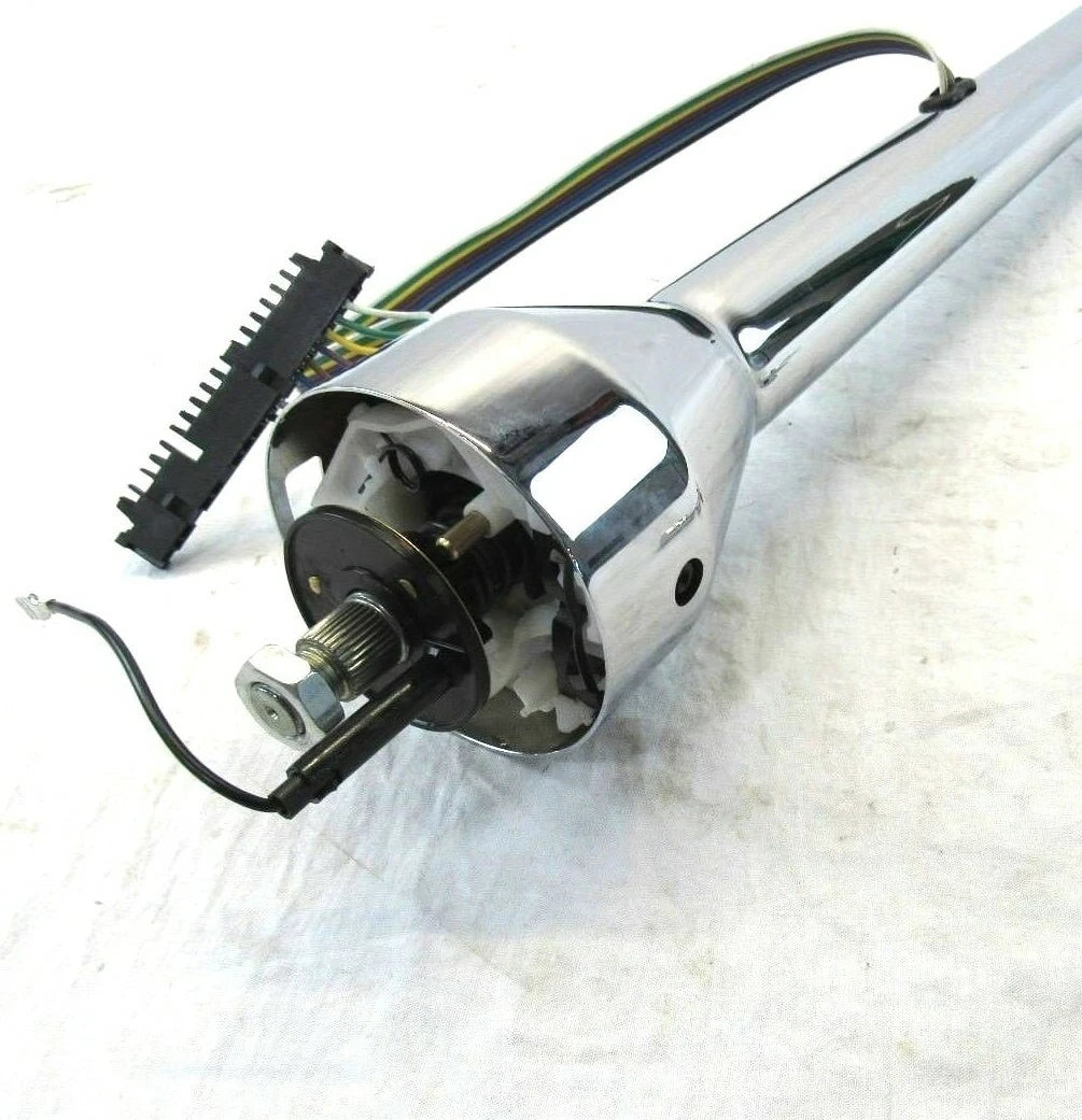 30" Straight Non-Tilt Chrome GM Universal Steering Column Chrome S81073C