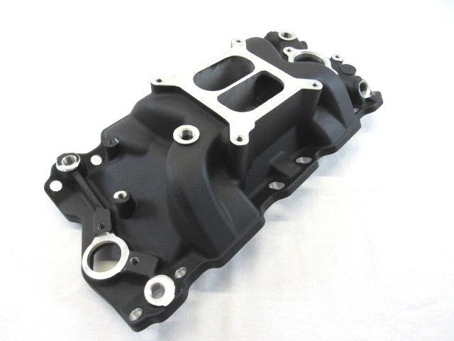 1957-1995 Small Block Chevy 350 1500-6500RPM Intake Manifold Black E42404BK