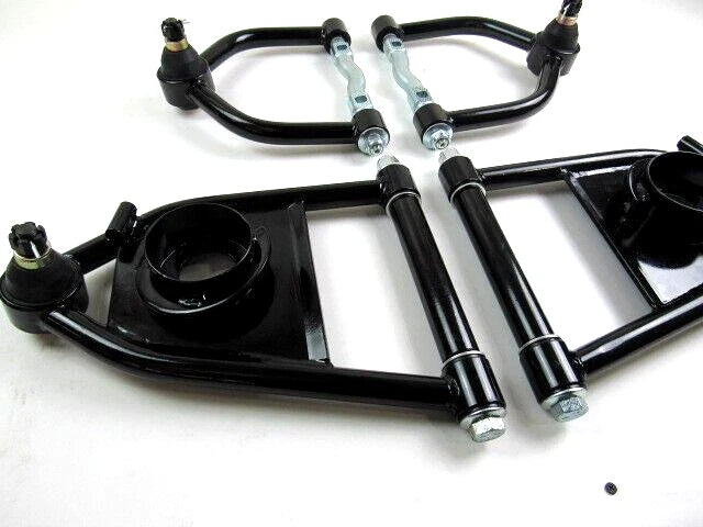 Mustang II 2 Control Arms Tubular Upper & Lower Coil Spring Black C21001K