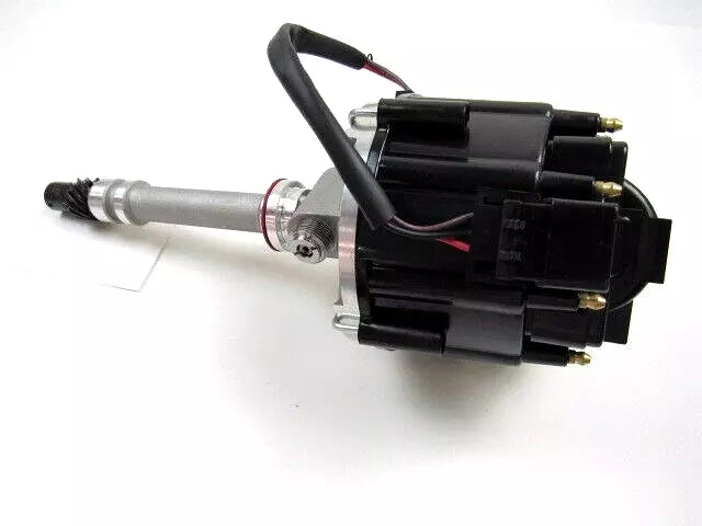 Chevy 283- 350 BBC 454 HEI Distributor w Tach Drive 65K Coil Black Cap D33102Bk