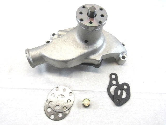 Small Block Chevy 350 High Volume Aluminum Short Water Pump Satin K71004