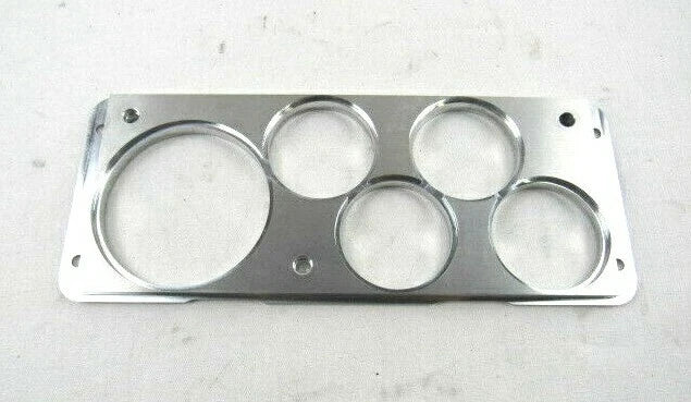 1940 Ford Pick Up Dash Gauge Panel Aluminum 5 Hole Polished W93006P