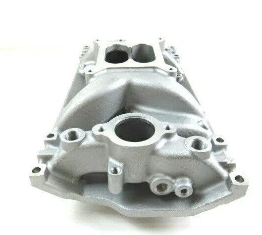 1996-Up SBC Chevy 350 Air Gap Vortec Intake Manifold 1500-6500 Satin E42423