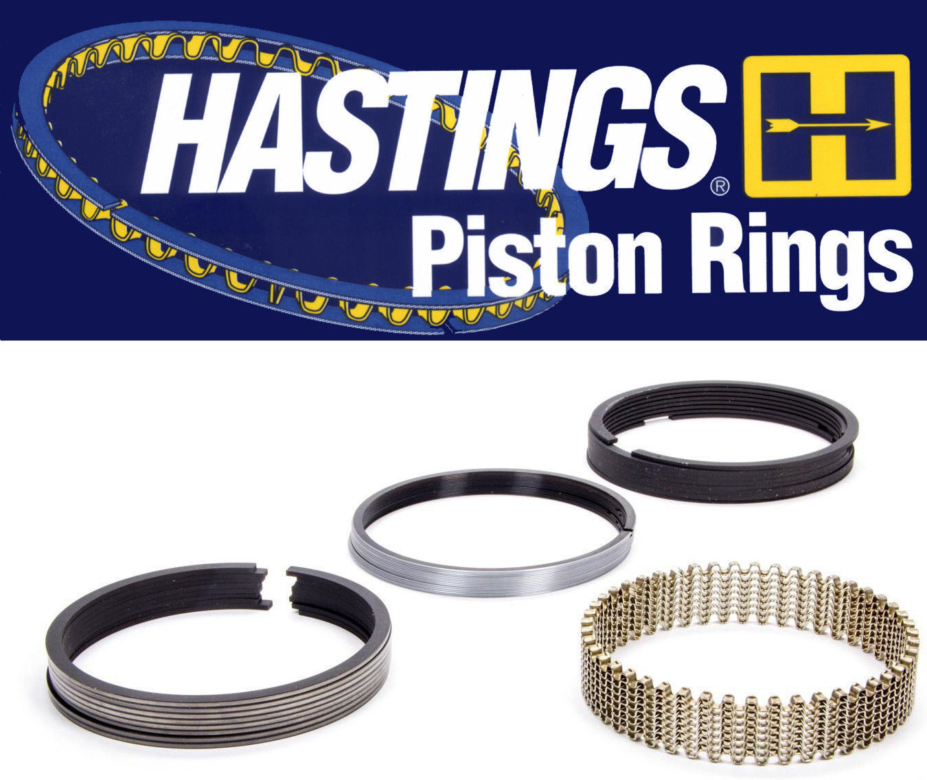 Chevy Pontiac LS1 LS6 5.7 5.7L Hastings Moly .030" Piston Ring Set Rings
