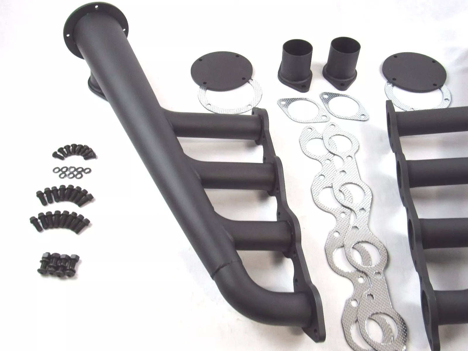 BBC Chevy 350 Lake Style Headers Black BPH-1028