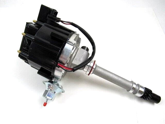 Chevy 283- 350 BBC 454 HEI Distributor w Tach Drive 65K Coil Black Cap D33102Bk