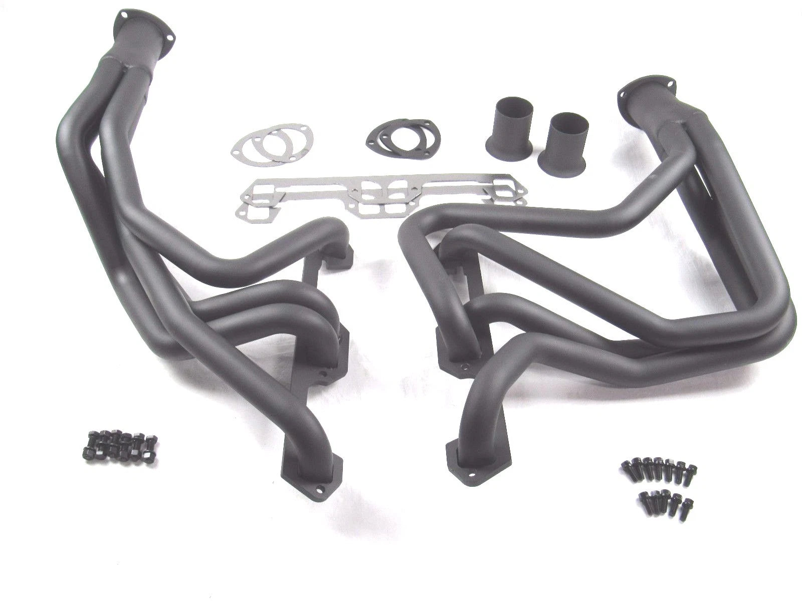 1967-1980 A,B, E, F Body Mopar Long Tube Headers Passenger Car Black BPH-3011