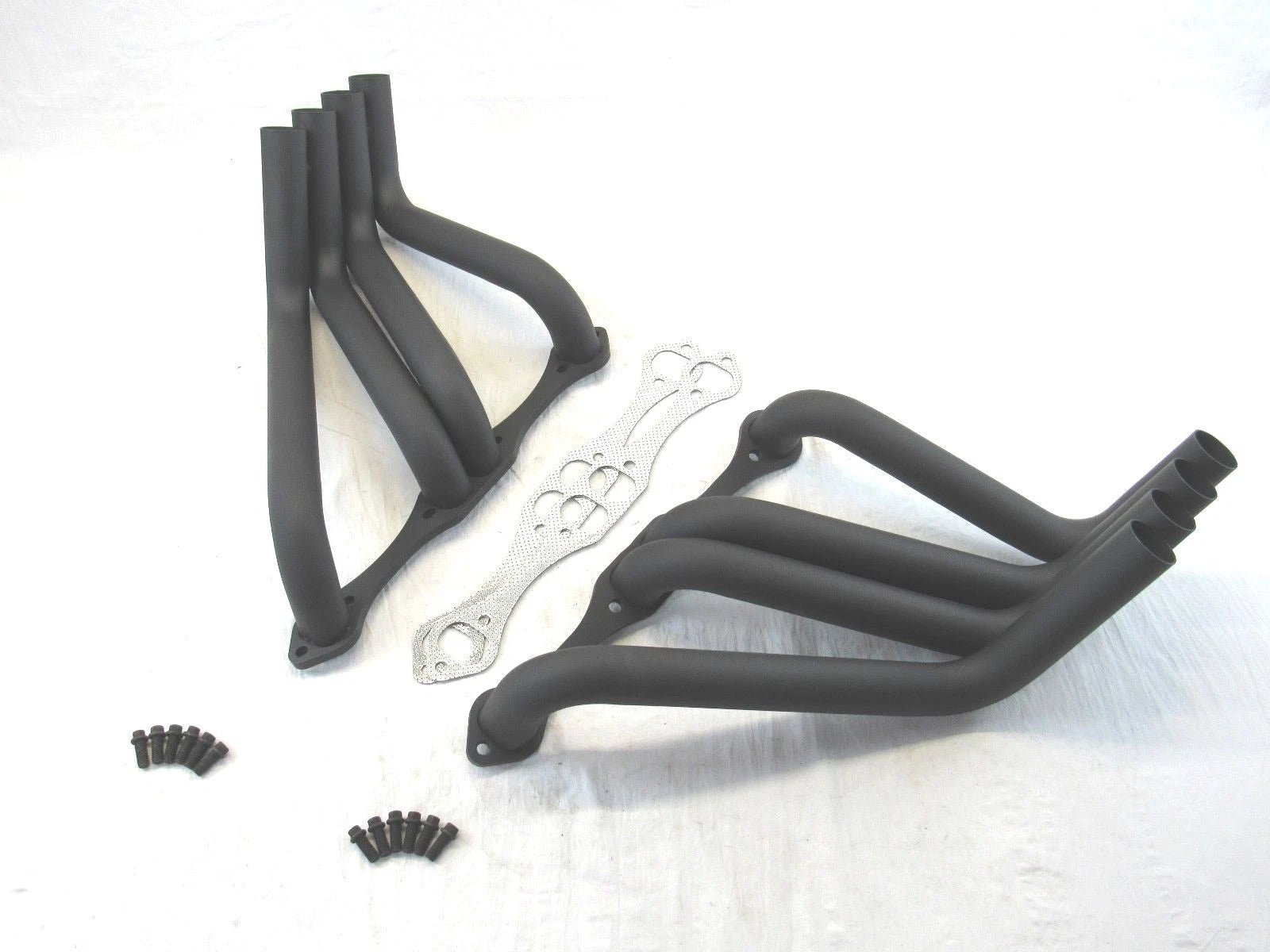 Chevy 327 350 Boom Tube Header / Zoomie Header for Sprints Black H60006BK