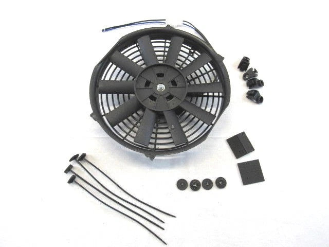 Universal 10'' Straight Blade Cooling Fan 12v Electric Fan 1150cfm Black K72608