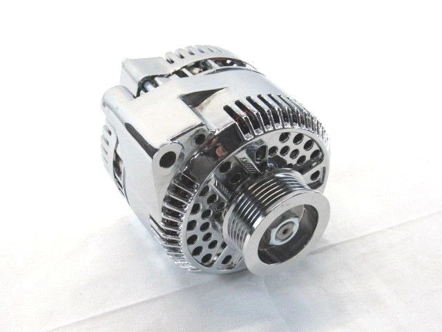Ford 3G Alternator w/ 2.6" 6 Groove Serpentine Pulley 150 Amp Chrome D32004