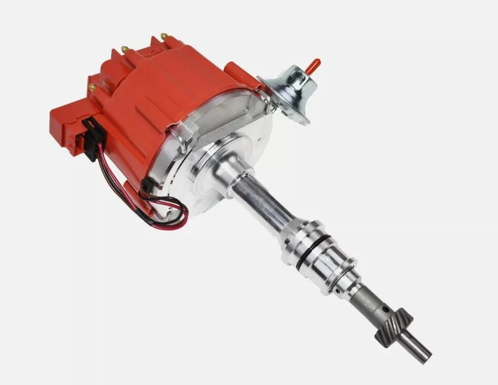 Ford SBF 289 - 302 HEI W/ Vacuum Aluminum Distributor Red D33105RD