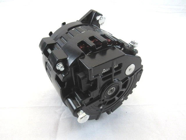 Chevy GM Left Mount Serpentine 130 AMP High Output Alternator Black D32001BK