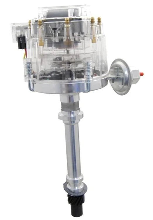 Chevy SBC 283-350 BBC 454 HEI Distributor Drive 65K Coil Clear Cap D33100C