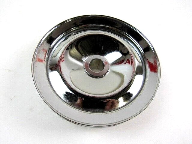 GM V-Belt Steel Power Steering Pulley Single Groove Chrome E43601C