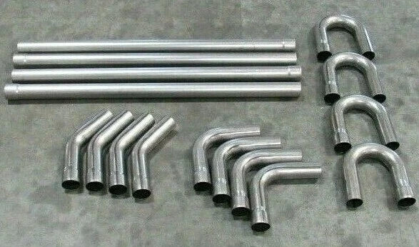 Universal DIY 2.5'' Mild Steel Dual Mandrel Exhaust Kit H64302