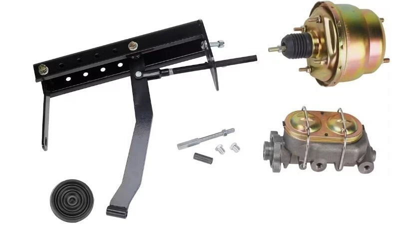 Firewall Mount Brake Pedal With Power Brake Booster & Master Cylinder B11003