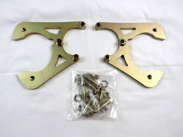 GM Camaro Chevelle Nova Rear 10/12 Bolt Disc Brake Caliper Brackets Zinc