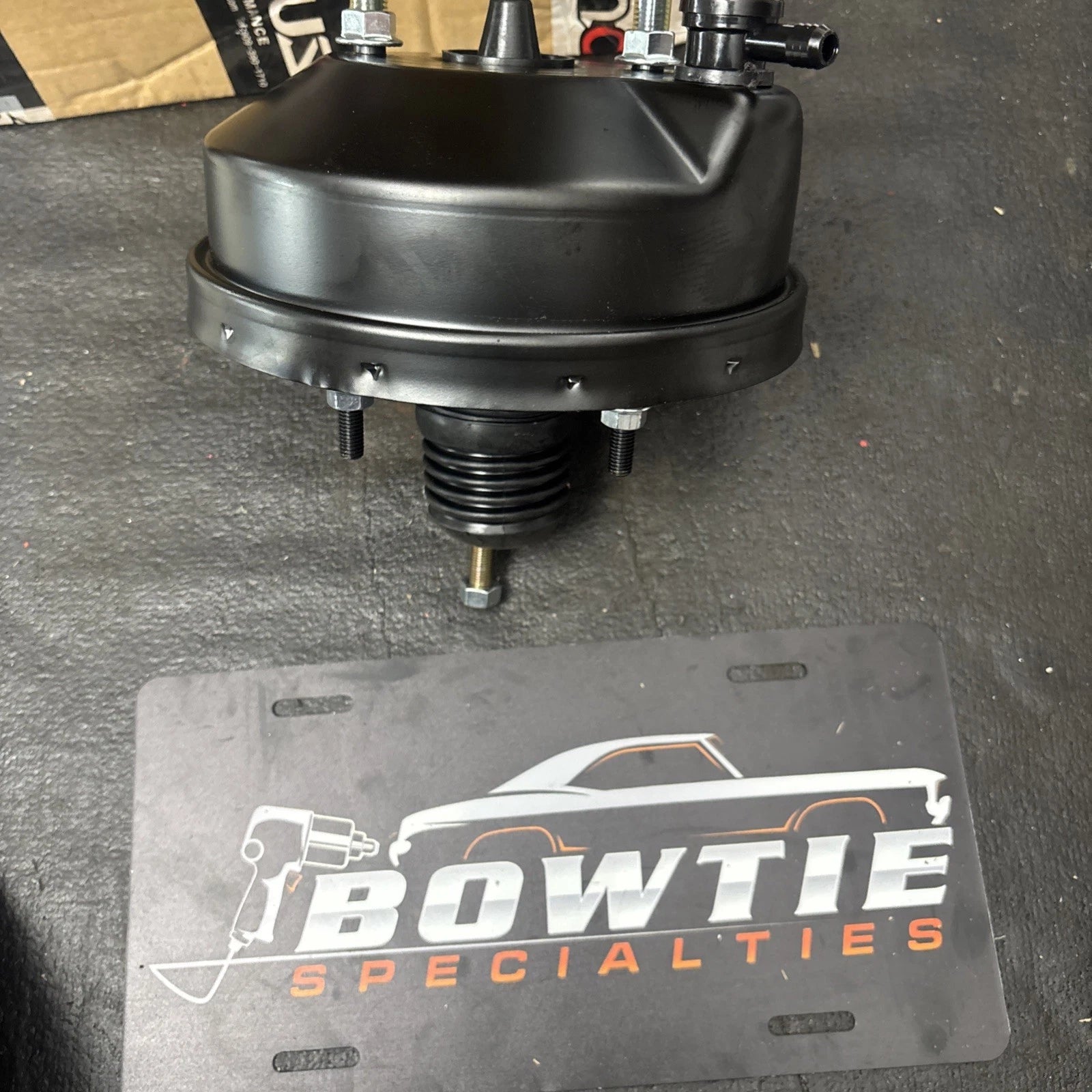 8" Single Diaphragm Power Brake Booster,Black E-Coat