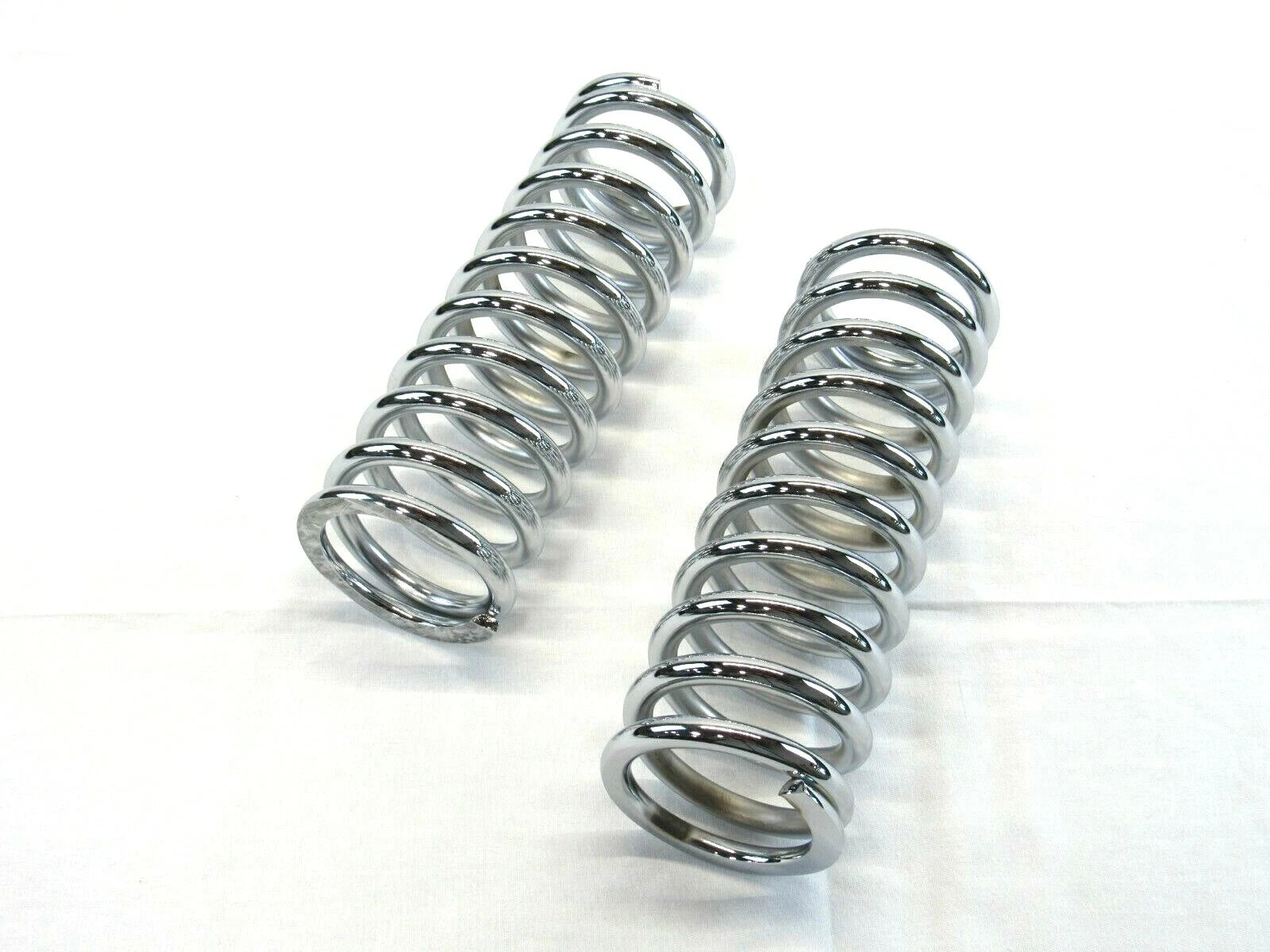 10" Tall Coil Over Shock Springs, ID: 2.5", Rate: 300lb, Chrome C21606C