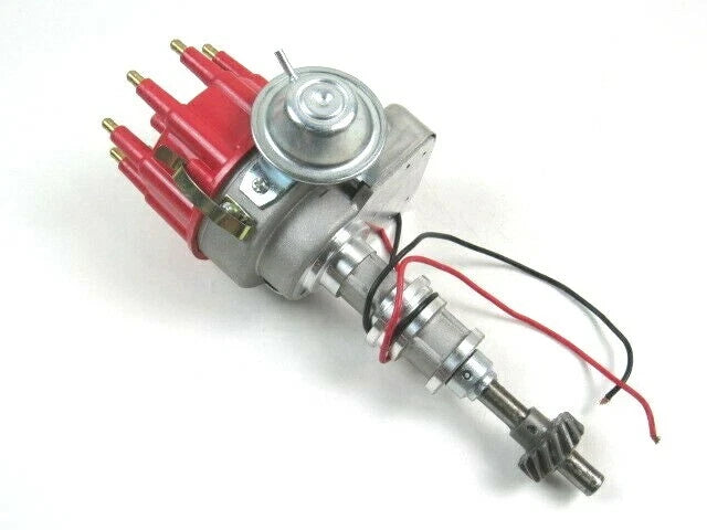 Ford 351C 351M 400 460 RTR Ignition Distributor w/ Vacuum Red Cap D33144RD