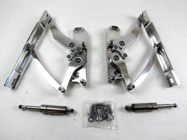 1966-1967 Chevy Impala Billet Aluminum Hood Hinge Set Polished W92012P