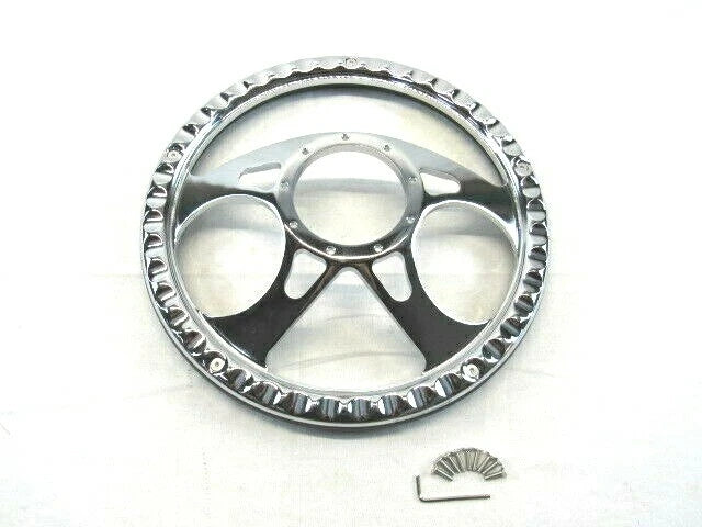 Billet Aluminum 14'' Steering Wheel Half Wrap Black Leather (9 Hole) S82006H