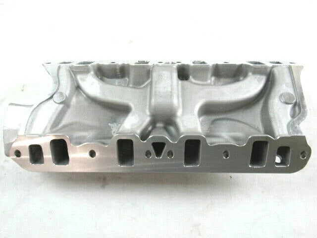 Small Block Ford 260 289 302 aluminum Intake Manifold Dual Plane Satin E42452
