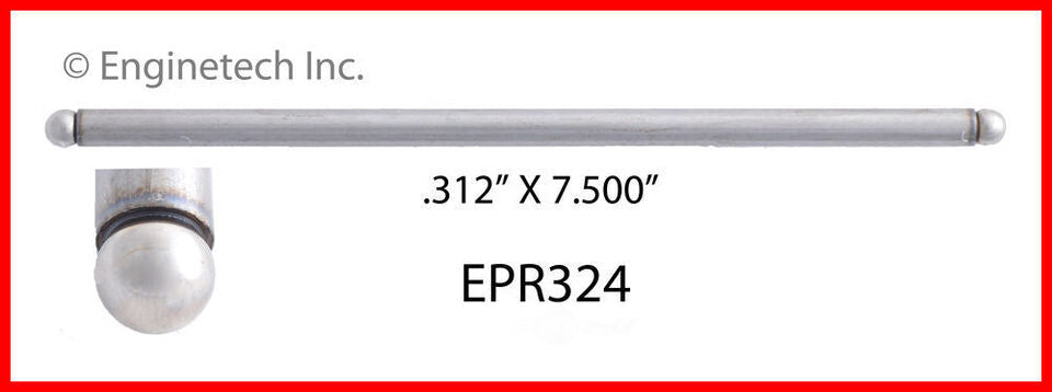 Enginetech Pushrods Set for Chrysler Dodge Plymouth Mopar 273 318 340 360 5.3