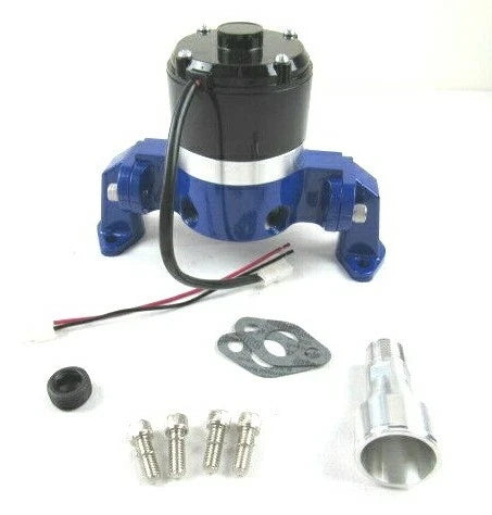 SBC 350 383 Chevy Aluminum High Flow 12V Electric Water Pump Blue K71302BU