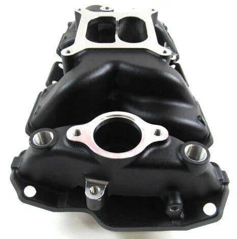 1959-95 Chevy 327 350 383 Air Gap Intake Manifold Black E42406BK