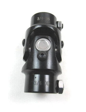3/4" DD X 3/4''-36 Steel Steering Universal U-Joint Black S83129BK