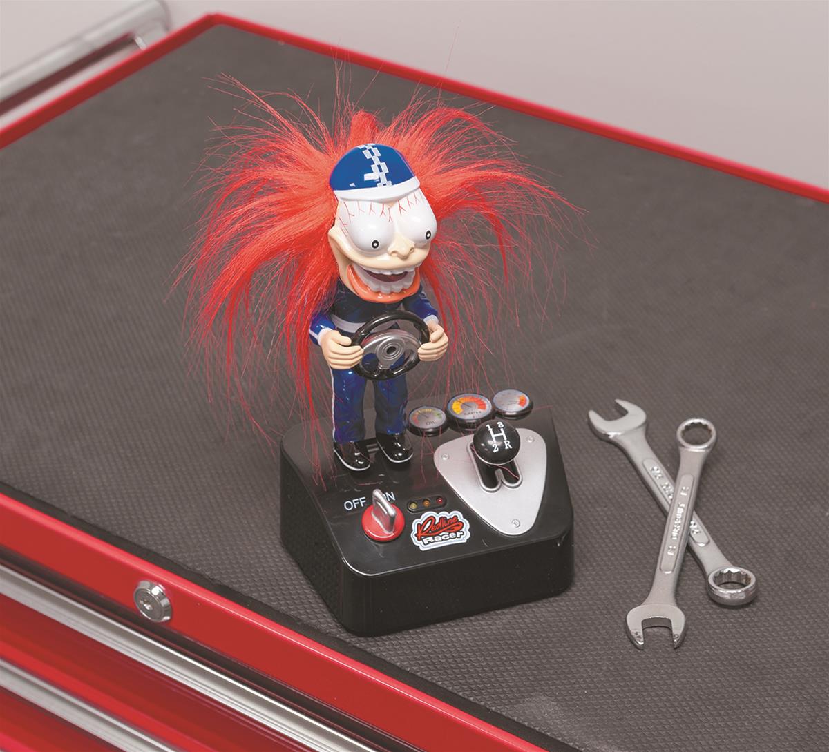 NEW Redline Racer Manual Gear Shift Desk Toy Red Hair Screaming Guy
