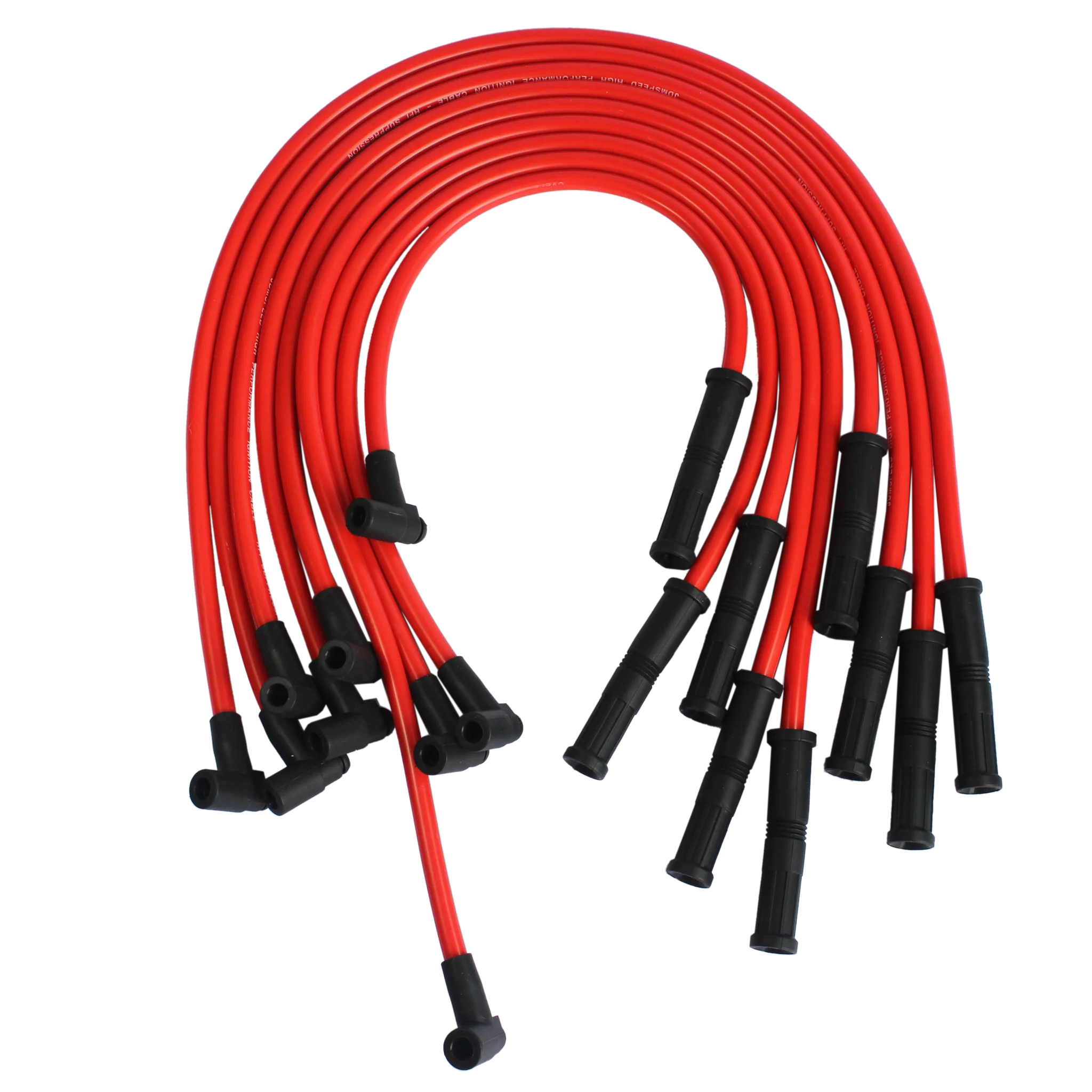 HIGH PERFORMANCE CHEVY SBC BBC 350 383 400 454 V8 HEI SPARK PLUG WIRES SET 90 TO STRAIGHT