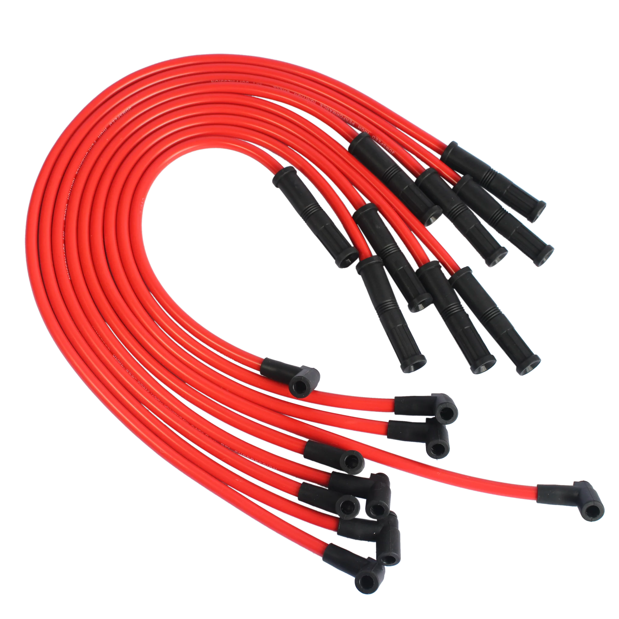 HIGH PERFORMANCE CHEVY SBC BBC 350 383 400 454 V8 HEI SPARK PLUG WIRES SET 90 TO STRAIGHT